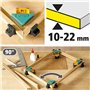 wolfcraft 8629000 Set projet Assemblages en angle invisibles - Pour les vissages cachés à angle de 90°