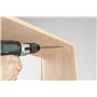 wolfcraft 8629000 Set projet Assemblages en angle invisibles - Pour les vissages cachés à angle de 90°