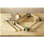 wolfcraft 8629000 Set projet Assemblages en angle invisibles - Pour les vissages cachés à angle de 90°