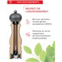 PEUGEOT - Moulin à Sel Paris u'Select 22 cm - 6 Réglages de Moutures Prédéfinies - En Bois Labellisé PEFC - Fabrication Français