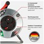Brennenstuhl Garant S V2 1198370500 Enrouleur de câble extérieur IP44 25 m (fabriqué en Allemagne, câble de couleur de signal or