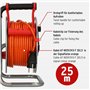 Brennenstuhl Garant S V2 1198370500 Enrouleur de câble extérieur IP44 25 m (fabriqué en Allemagne, câble de couleur de signal or
