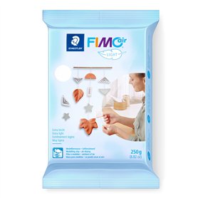 STAEDTLER Pâte à modeler FIMO Air light - Ultra légère - Blanc - Prêt à l'emploi - Pas de combustion nécessaire - 350 g - Agréab