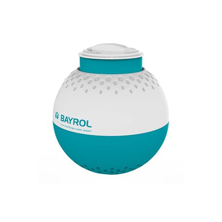 BAYROL Doseur Flottant pour tablettes de Chlore de 200 g/250 g – avec indicateur de Niveau de Vide et Ouverture de Dosage réglab