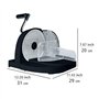 WENKO Trancheuse à pain manuelle E2X | Machine à couper le pain en ABS noir avec couteau en acier inoxydable | Accessoire de cui