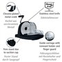 WENKO Trancheuse à pain manuelle E2X | Machine à couper le pain en ABS noir avec couteau en acier inoxydable | Accessoire de cui