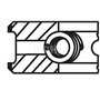 Mahle Original 083 24 N0 Segments de pistons