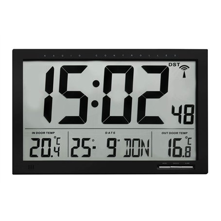 TFA Dostmann Horloge Radio-pilotée numérique XL