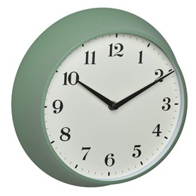 TFA Dostmann Horloge Murale Analogique Rétro 60.3540.04 Horloge Murale Radio-pilotée en Métal Vert (L) 270 x (b) 82 x (h) 270 mm