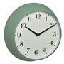 TFA Dostmann Horloge Murale Analogique Rétro 60.3540.04 Horloge Murale Radio-pilotée en Métal Vert (L) 270 x (b) 82 x (h) 270 mm