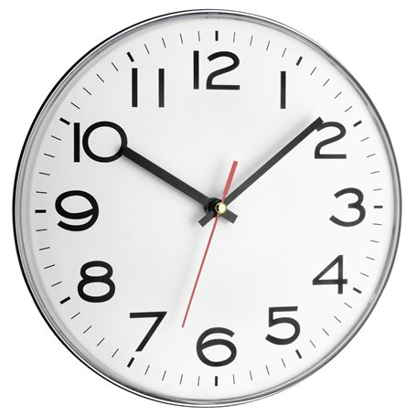 TFA Dostmann 60.3017.A Horloge Murale analogique avec trotteuse Grande et Facile à Lire