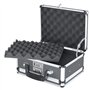 HMF 14411-02 Valise pour Deux Pistolets en Aluminium | Double Face | 31 x 26 x 15 cm | Noir
