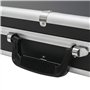 HMF 14433-02 Valise en Aluminium pour Armes à feu avec Serrure à Combinaison | 62 x 26 x 12 cm | Noir