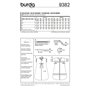 Burda B9382 Patron de Couture Sac de Couchage Papier Blanc 19 x 13 x 1 cm
