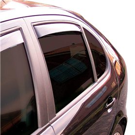 ClimAir Déflecteurs latéraux Master Noir (arrière) compatible avec Dacia Sandero/Stepway III 2021-