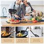 Hippodance Ustensiles de Cuisine Silicone Set,10pcs Set spatule en Silicone de qualité Alimentaire,Batterie de Cuisine antiadhés