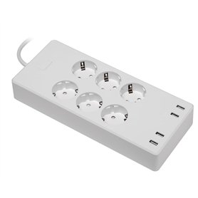 MaxTrack NW11L Multiprise Intelligente 6 Prises avec 4 Prises USB