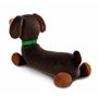 NICI Doudou en Peluche Teckel 20 cm Marron - Peluche Douce, Mignonne Peluche à câliner, pour Jouer, pour Enfants et Adultes, Une