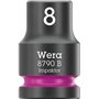 Wera 05005530001 8100 SB 12 Jeu de cliquet Zyklop Comfort, levier d'inversion, emmanchement 3/8", système métrique, 16 pièces