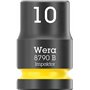 Wera 05005530001 8100 SB 12 Jeu de cliquet Zyklop Comfort, levier d'inversion, emmanchement 3/8", système métrique, 16 pièces