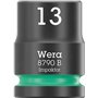 Wera 05005530001 8100 SB 12 Jeu de cliquet Zyklop Comfort, levier d'inversion, emmanchement 3/8", système métrique, 16 pièces