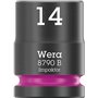 Wera 05005530001 8100 SB 12 Jeu de cliquet Zyklop Comfort, levier d'inversion, emmanchement 3/8", système métrique, 16 pièces