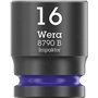 Wera 05005530001 8100 SB 12 Jeu de cliquet Zyklop Comfort, levier d'inversion, emmanchement 3/8", système métrique, 16 pièces