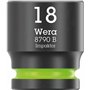 Wera 05005530001 8100 SB 12 Jeu de cliquet Zyklop Comfort, levier d'inversion, emmanchement 3/8", système métrique, 16 pièces