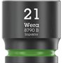 Wera 05005530001 8100 SB 12 Jeu de cliquet Zyklop Comfort, levier d'inversion, emmanchement 3/8", système métrique, 16 pièces