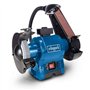 Scheppach Touret Mixtes BGS700 | Puissance 250W | Disque abrasif- Ø 150mm | Longueur de la bande abrasive 686mm - largeur 50mm |