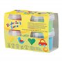 Feuchtmann Lot de 4 mini pâtes à modeler souples pour enfants de 80 g, non toxique, végétalienne et sans gluten, séchage à l'air