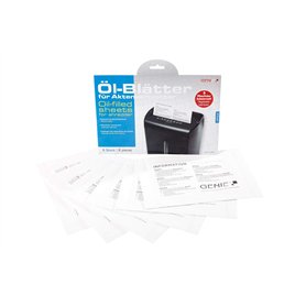 Genie Lot de 6 kits d'entretien (papier à huile et kit de nettoyage pour destructeur de documents