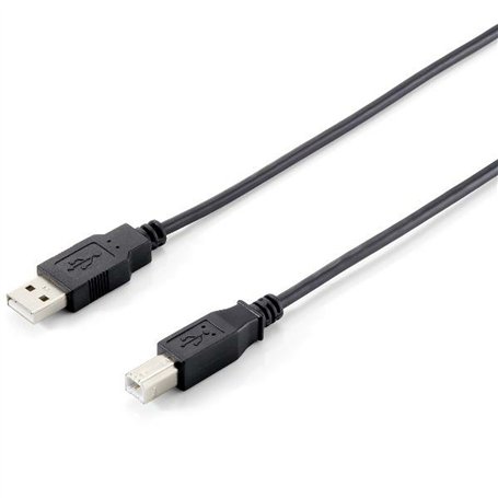 Câble USB 2.0 A vers USB B Equip 128862 Noir 5 m