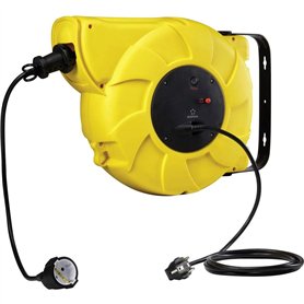 Renkforce 1300042 Enrouleur de Câble Electrique Dévidoir 22 m Noir