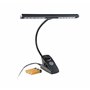 K&M 12295 Lampe pour pupitre de musique Dimmer Light Schwarz - Abat-jour 30 cm - Clip avec col de cygne