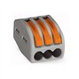 Wago 222-413 Classic Lot de 25 bornes de connexion avec levier de commande 3 prises