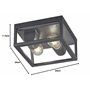 TRIO, Potelets, Hudson, Aluminium/Anthracite, 60 W