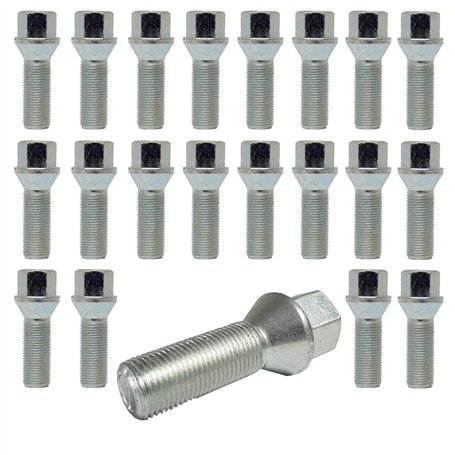 TRACER 20 Boulons de Roue Boulon De Roue Cône Ceinture 60° M12 x 1.5 28mm compatible avec Renault