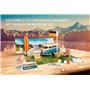 FRANZIS Caravaning 55115 Calendrier de l'Avent en métal à l'échelle 1:24 avec livre d'accompagnement de 52 pages