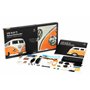 Franzis- Calendrier de l'Avent VW Bulli T1, kit de Construction de véhicule à l'échelle 1:43, Module sonore et Livre d'accompagn