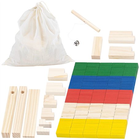 Playtastic Kit de Dominos colorés 263 pièces