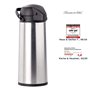 Rosenstein & Söhne Pichet isotherme à double paroi en acier inoxydable - 1,9 L