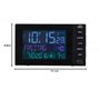infactory Réveil Digital Radio-piloté avec thermomètre et Port USB 2A