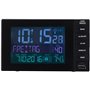 infactory Réveil Digital Radio-piloté avec thermomètre et Port USB 2A