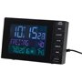 infactory Réveil Digital Radio-piloté avec thermomètre et Port USB 2A