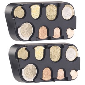 2 organiseurs pour pièces de monnaie [Infactory]