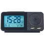 Auvisio Radio-réveil radio-piloté avec hygromètre / thermomètre / chargement USB