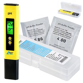 AGT pH-mètre numérique avec Fonction ATC et écran LCD