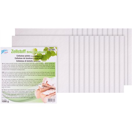 Plaques de cellulose blanche