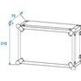 Roadinger 061853 Rack d'effets CO DD 6U 24 cm Noir